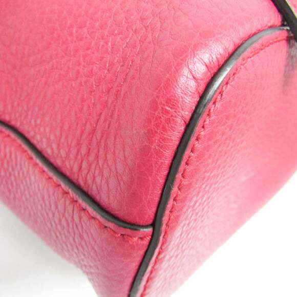 GUCCI Pink Leather Bamboo Backpack main image 10